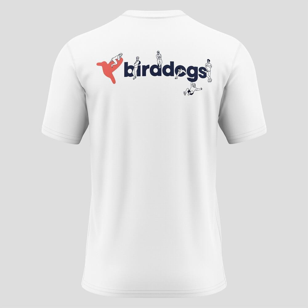 Birddogs | Summer Preppy Men’s White Playground T-Shirt Casual Athlesuire Sz L